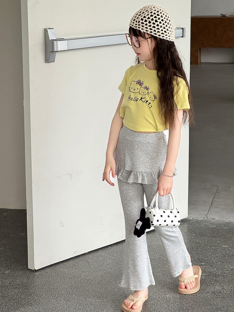 Ruffled Skirt Leggings ラッフル ロングパンツ【mh0013071】 mamahalo kids ロングパンツ・スウェットパンツ