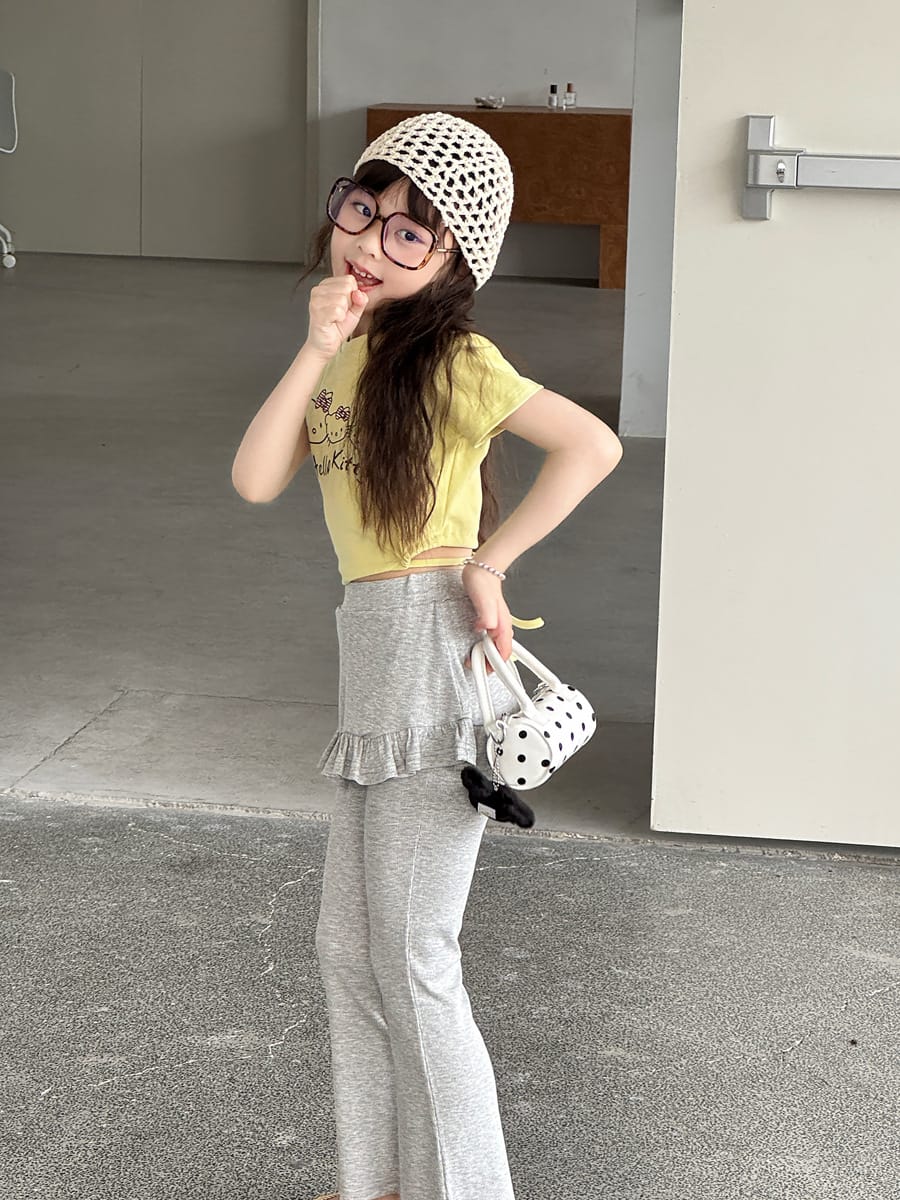 Ruffled Skirt Leggings ラッフル ロングパンツ【mh0013071】 mamahalo kids ロングパンツ・スウェットパンツ
