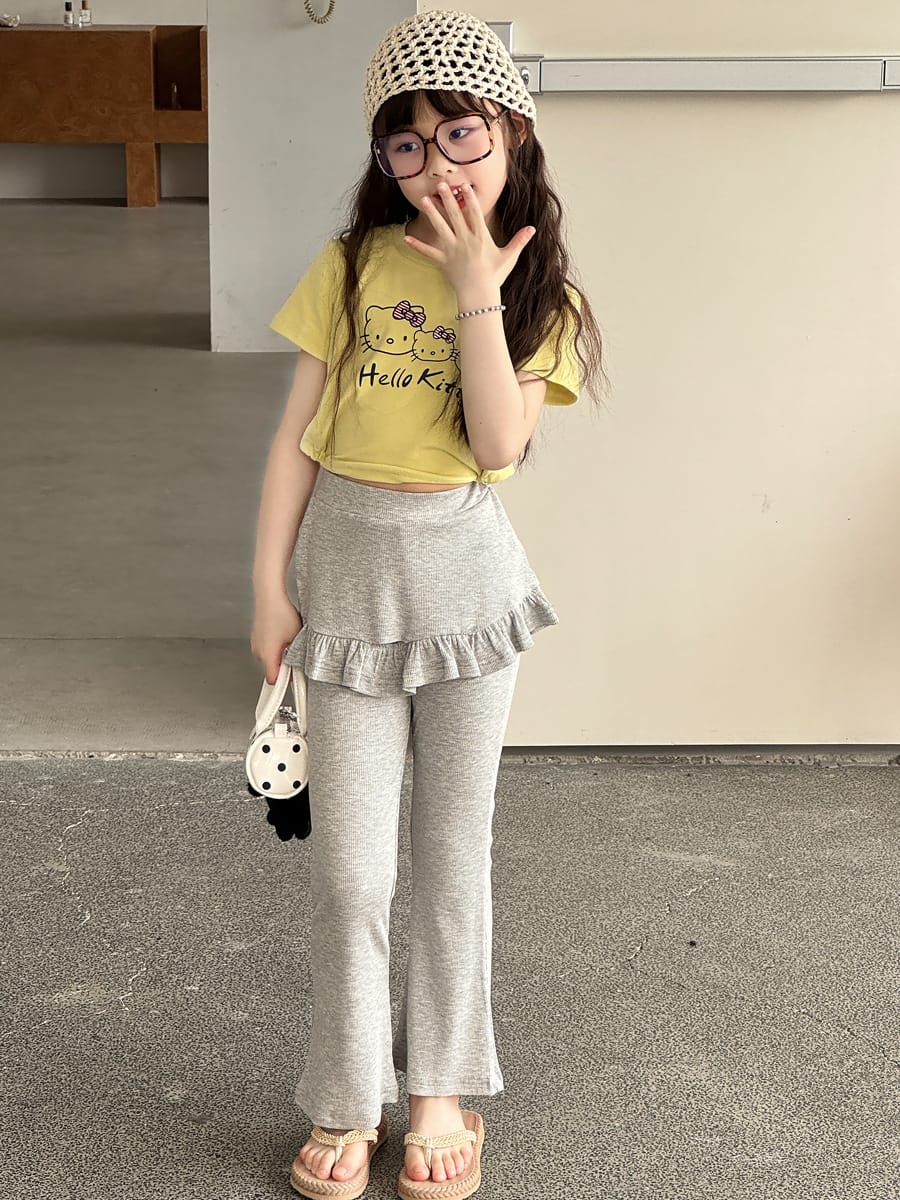 Ruffled Skirt Leggings ラッフル ロングパンツ【mh0013071】 mamahalo kids ロングパンツ・スウェットパンツ