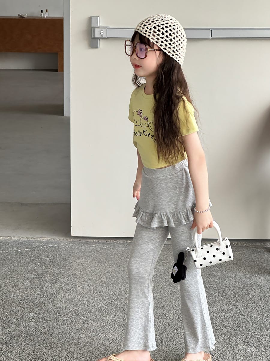 Ruffled Skirt Leggings ラッフル ロングパンツ【mh0013071】 mamahalo kids ロングパンツ・スウェットパンツ
