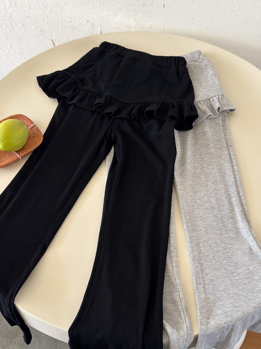 Ruffled Skirt Leggings ラッフル ロングパンツ【mh0013071】 mamahalo kids ロングパンツ・スウェットパンツ