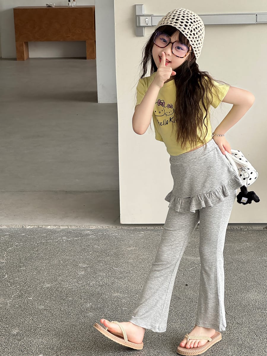Ruffled Skirt Leggings ラッフル ロングパンツ【mh0013071】 mamahalo kids ロングパンツ・スウェットパンツ