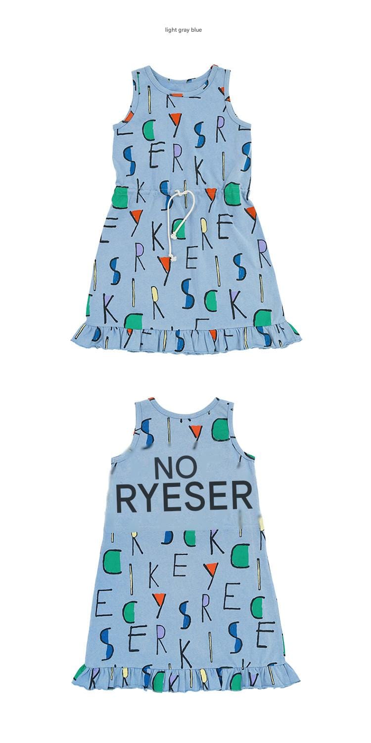 Ruffled Sleeveless Dress ラッフル ノースリーブワンピース【mh0013084】 RICE & SKY ノースリーブワンピース