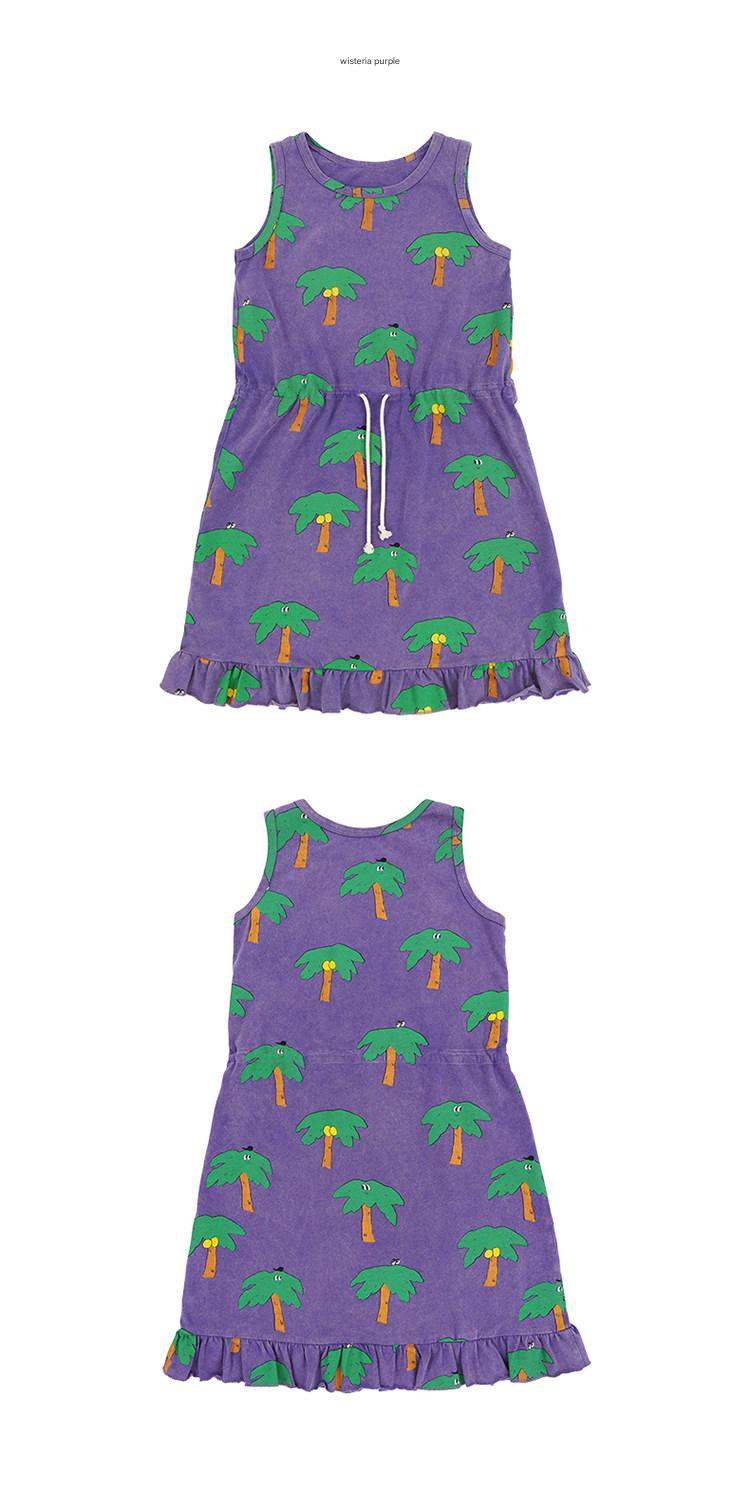 Ruffled Sleeveless Dress ラッフル ノースリーブワンピース【mh0013084】 RICE & SKY ノースリーブワンピース