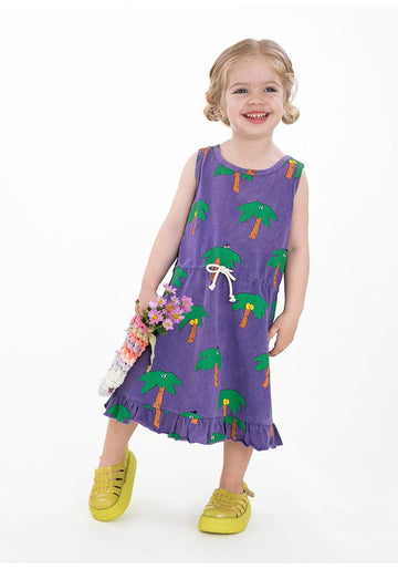 Ruffled Sleeveless Dress ラッフル ノースリーブワンピース【mh0013084】 RICE & SKY ノースリーブワンピース