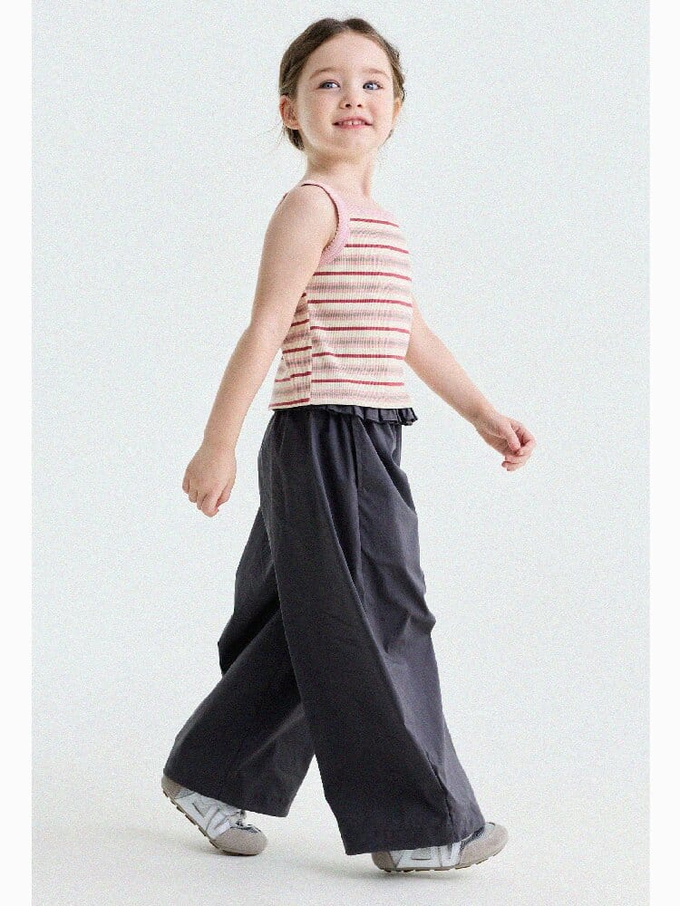 Ruffled Straight-Leg Pants ラッフル ロングパンツ【mh0013176】 yunerma ロングパンツ・スウェットパンツ