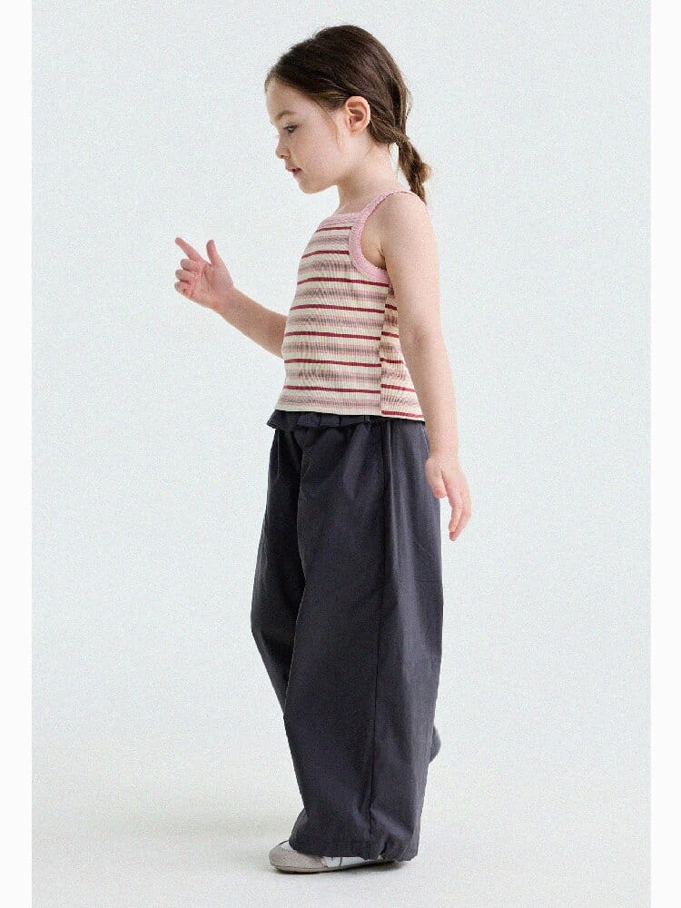 Ruffled Straight-Leg Pants ラッフル ロングパンツ【mh0013176】 yunerma ロングパンツ・スウェットパンツ
