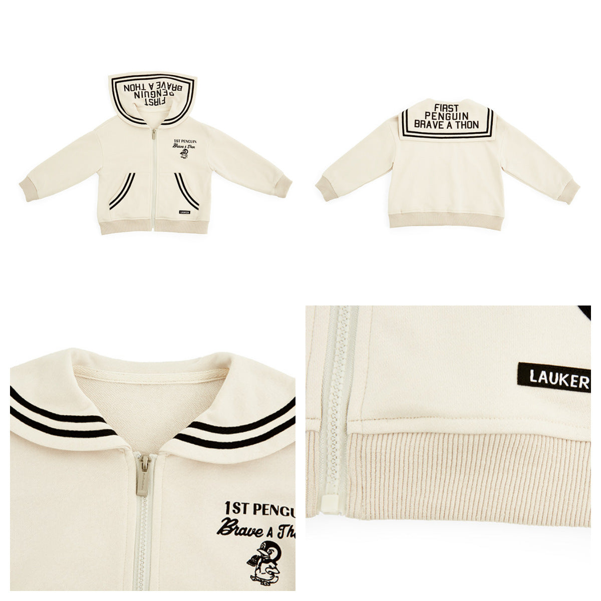 Sailor Collar Zipper Jacket セーラーカラー ジップアップジャケット【mh0012379】 HEY BOOBII