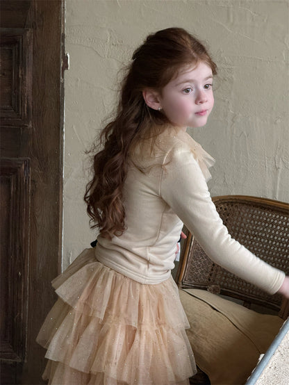 Sequin Tiered Midi Skirt スパンコール ティアード ミディ丈スカート【mh0012424】 Chengle