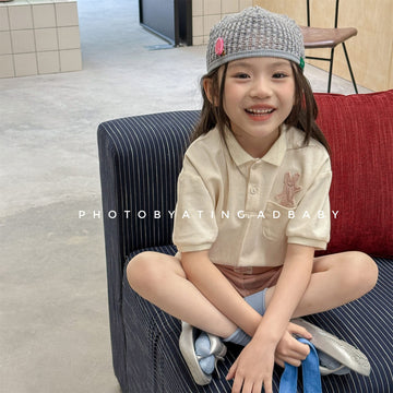 Short-Sleeve Patched Pique Polo Shirt クラシック 半袖ポロシャツ【mh0013443】 ADbaby 半袖シャツ・ブラウス