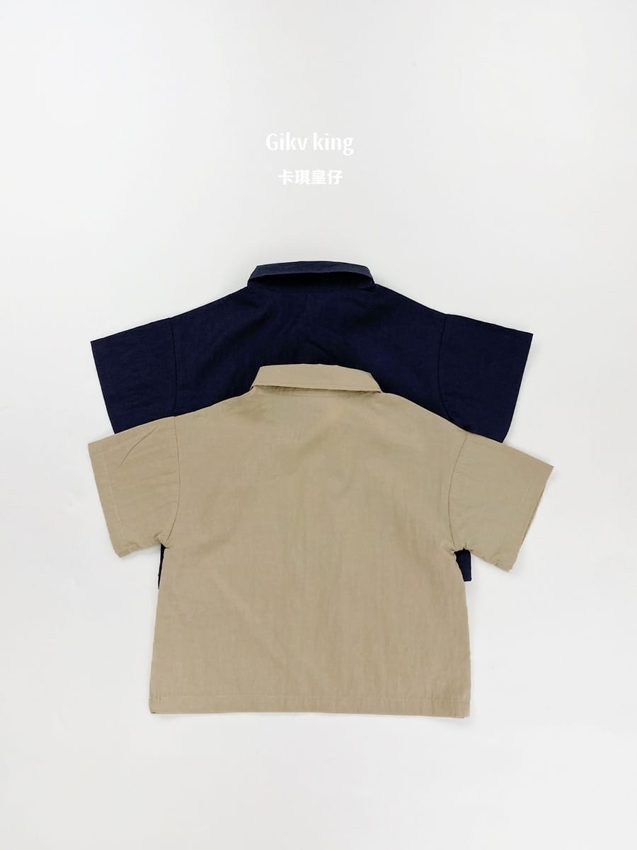 Short-Sleeve Pullover Shirt テンセル 半袖シャツ【mh0013478】 Gikv king 半袖シャツ・ブラウス
