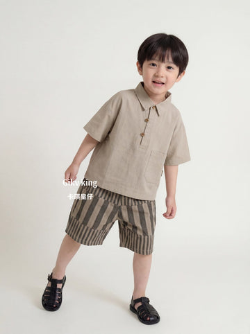 Short-Sleeve Pullover Shirt テンセル 半袖シャツ【mh0013478】 Gikv king 半袖シャツ・ブラウス