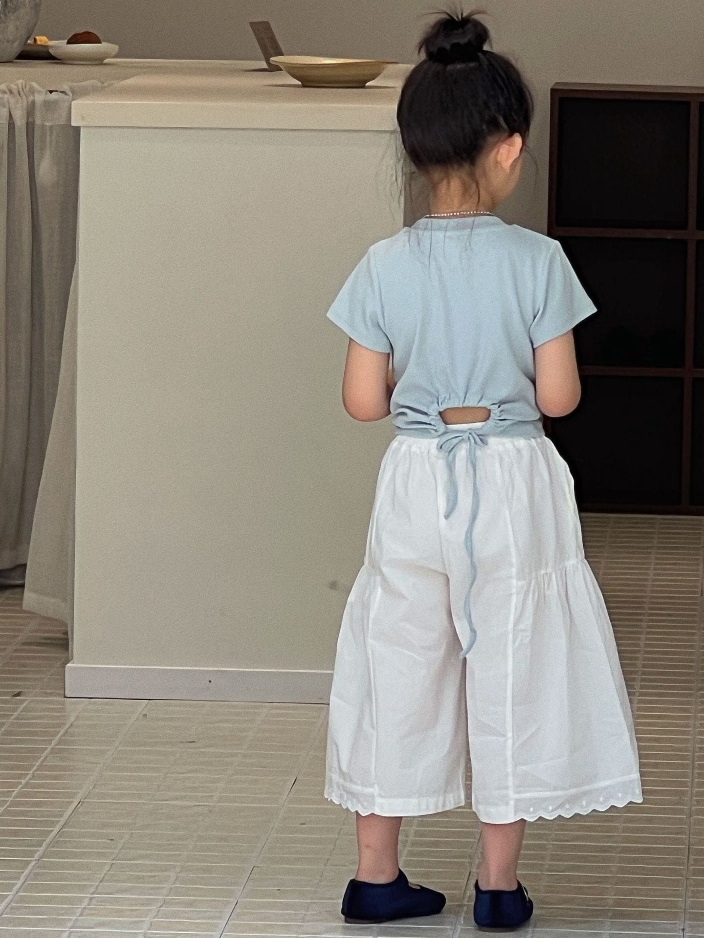 Short-Sleeve Top Cropped Wide-Leg Pants 半袖トップス クロップドパンツ【mh0013300】 Mu Zika 半袖セットアップ