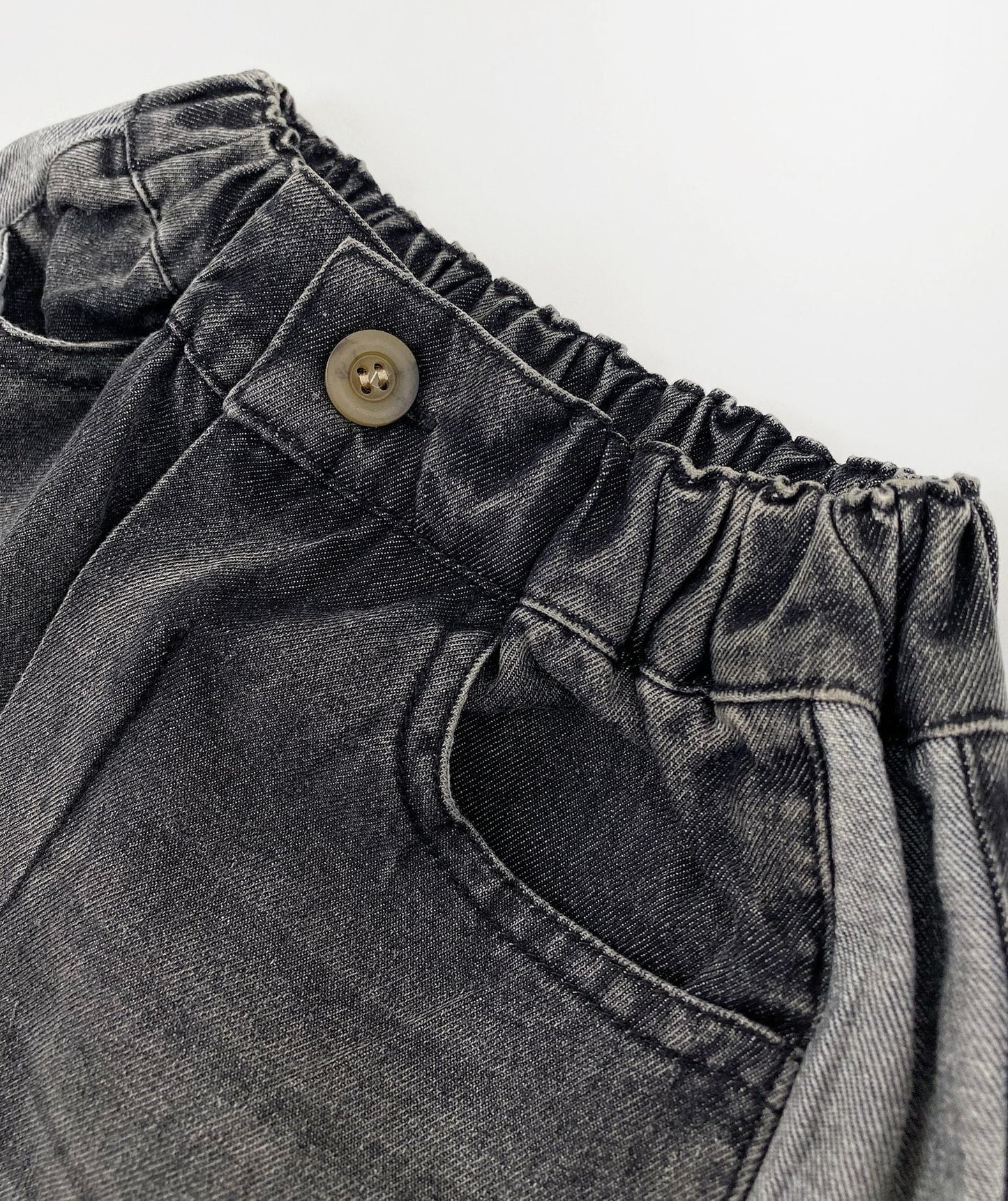 Side Contrast Denim Shorts バイカラー デニムハーフパンツ【mh0013485】 Gikv king ハーフパンツ・ショートパンツ