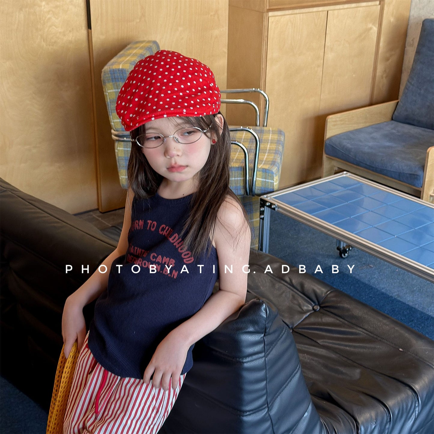 Sleeveless Athletic Training Top ストリート ノースリーブTシャツ【mh0013445】 ADbaby タンクトップ・キャミソール・ノースリーブトップス