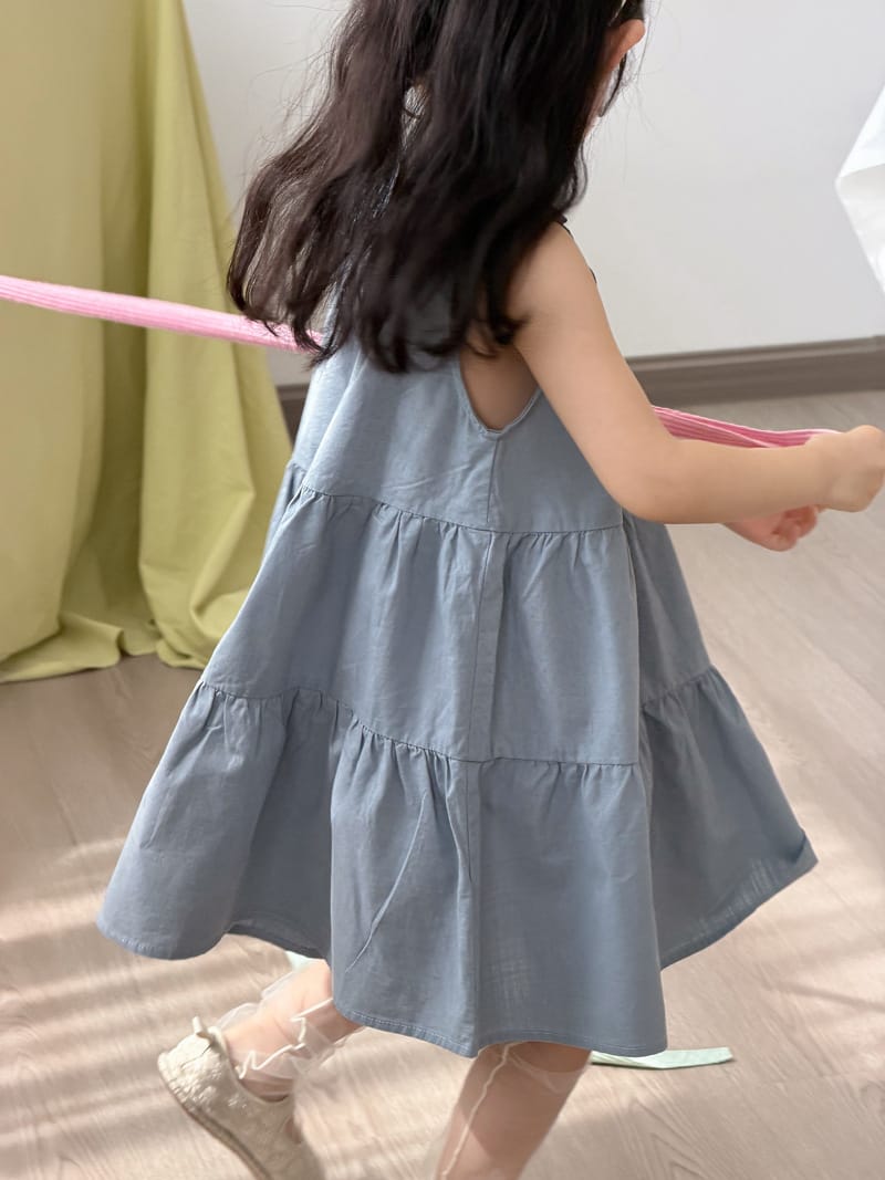 Sleeveless Cotton Ribbon Dress リボン コットン ノースリーブワンピース【mh0012751】 MaiTianJi ノースリーブワンピース