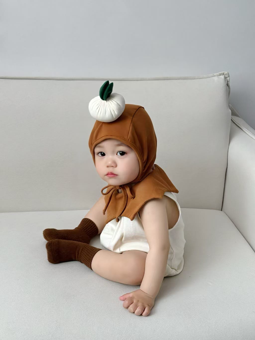 Sleeveless Onion Costume Romper コスチューム ノースリーブロンパース【mh0013366】 TOMMY'S GIFTS ノースリーブロンパース