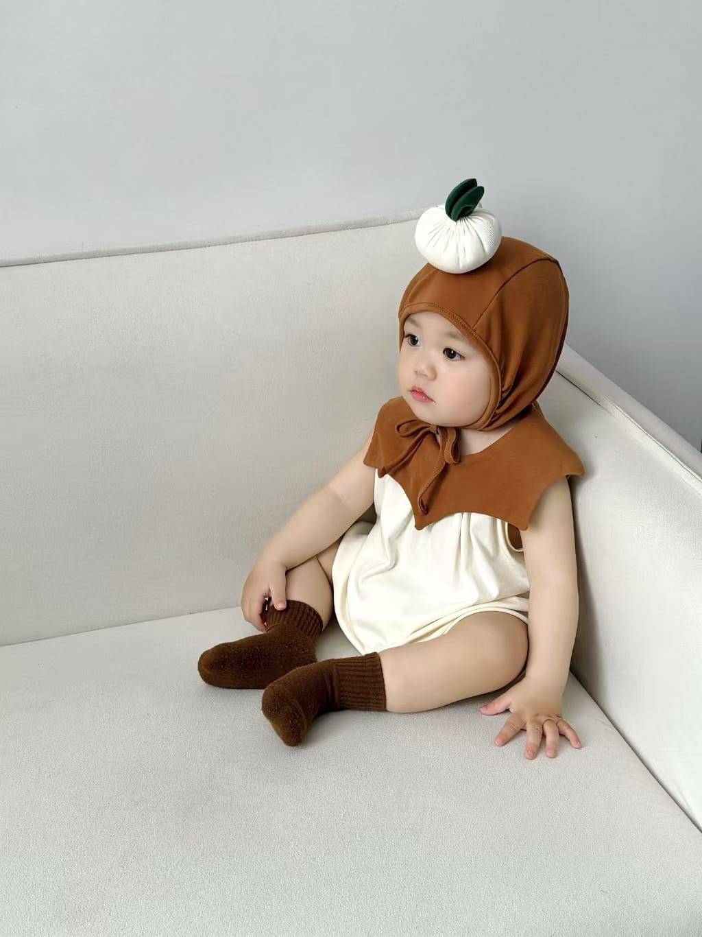 Sleeveless Onion Costume Romper コスチューム ノースリーブロンパース【mh0013366】 TOMMY'S GIFTS ノースリーブロンパース