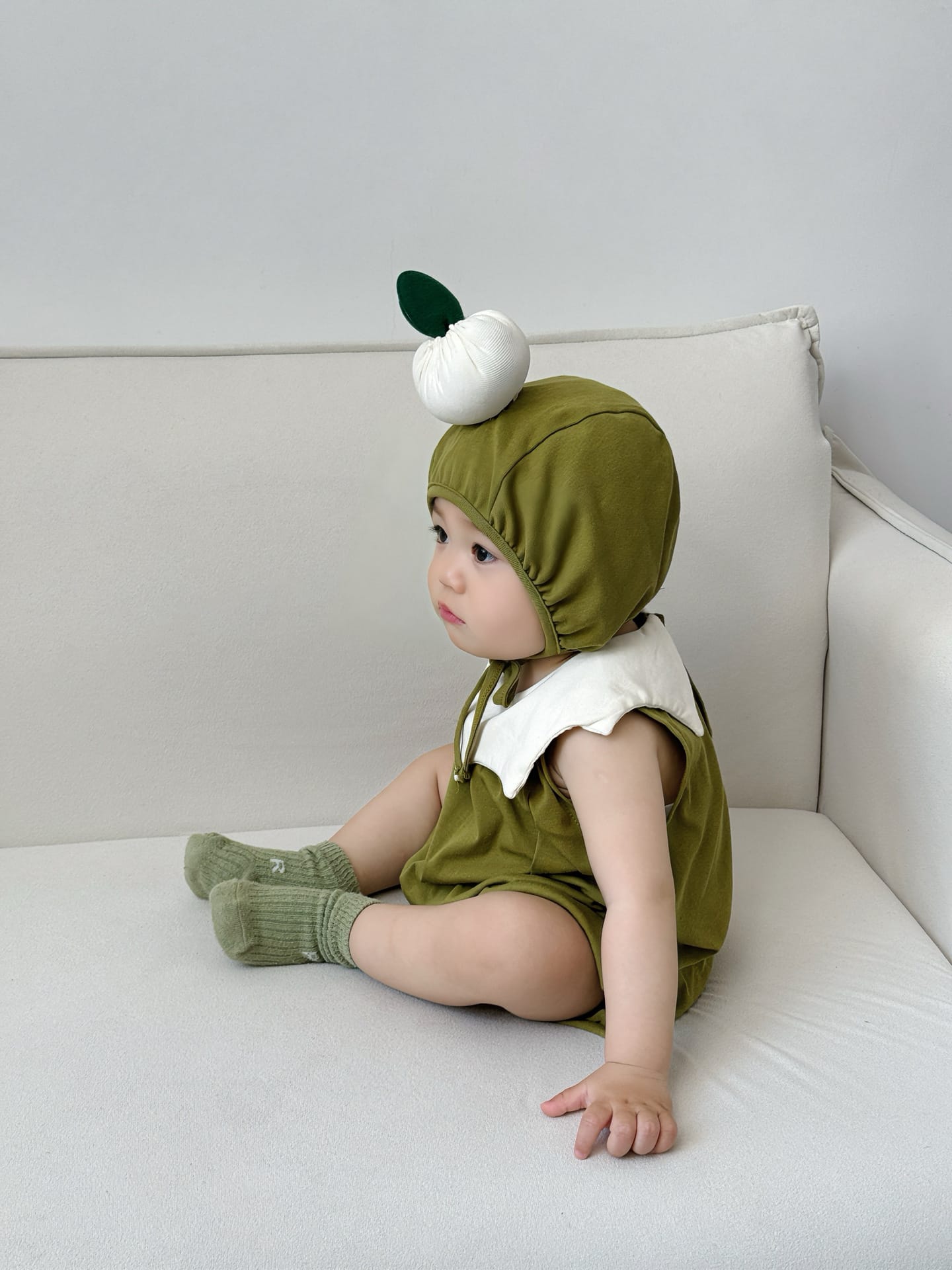 Sleeveless Onion Costume Romper コスチューム ノースリーブロンパース【mh0013366】 TOMMY'S GIFTS ノースリーブロンパース