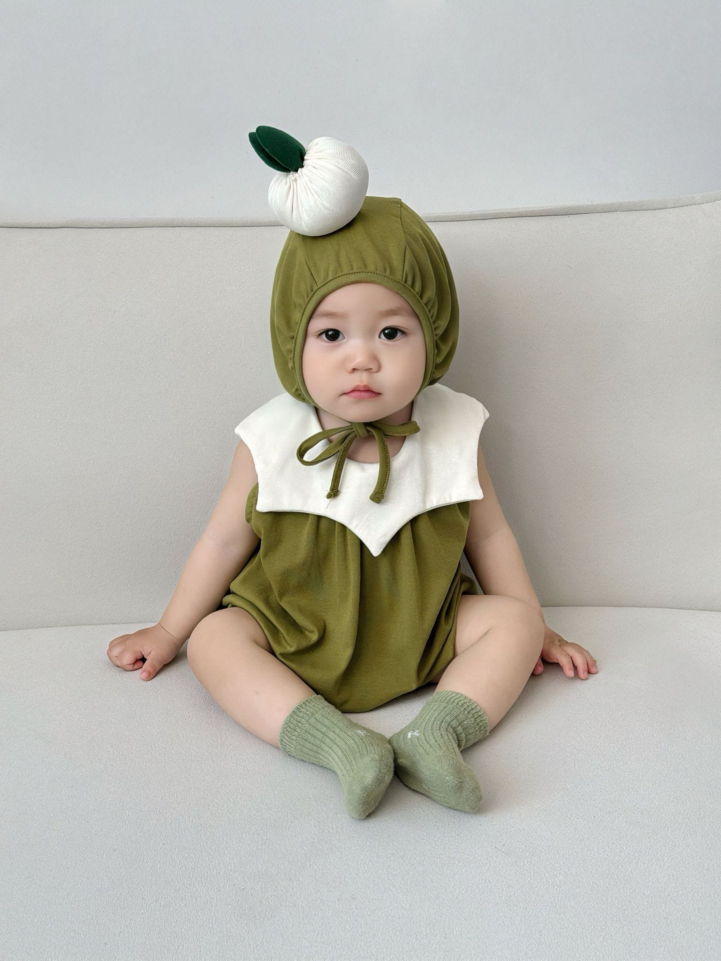 Sleeveless Onion Costume Romper コスチューム ノースリーブロンパース【mh0013366】 TOMMY'S GIFTS ノースリーブロンパース