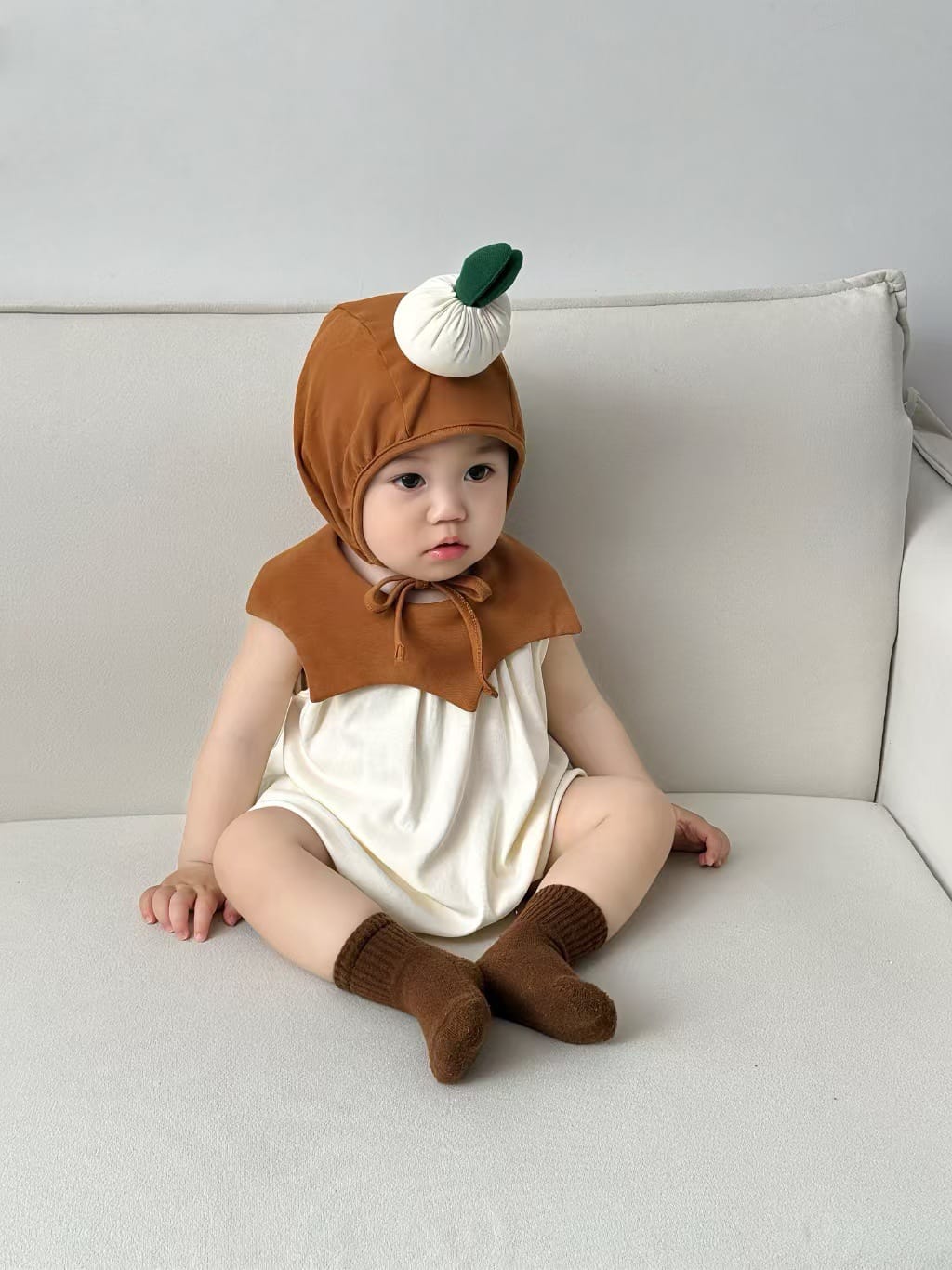 Sleeveless Onion Costume Romper コスチューム ノースリーブロンパース【mh0013366】 TOMMY'S GIFTS ノースリーブロンパース