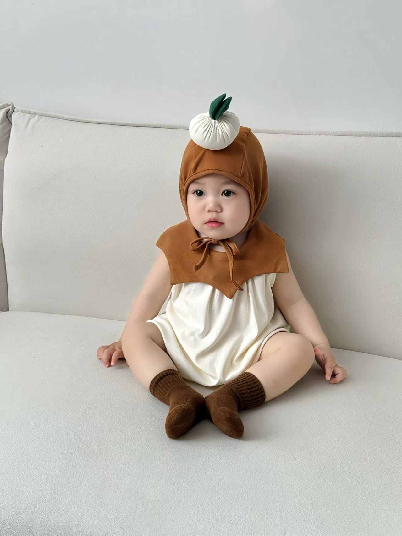 Sleeveless Onion Costume Romper コスチューム ノースリーブロンパース【mh0013366】 TOMMY'S GIFTS ノースリーブロンパース