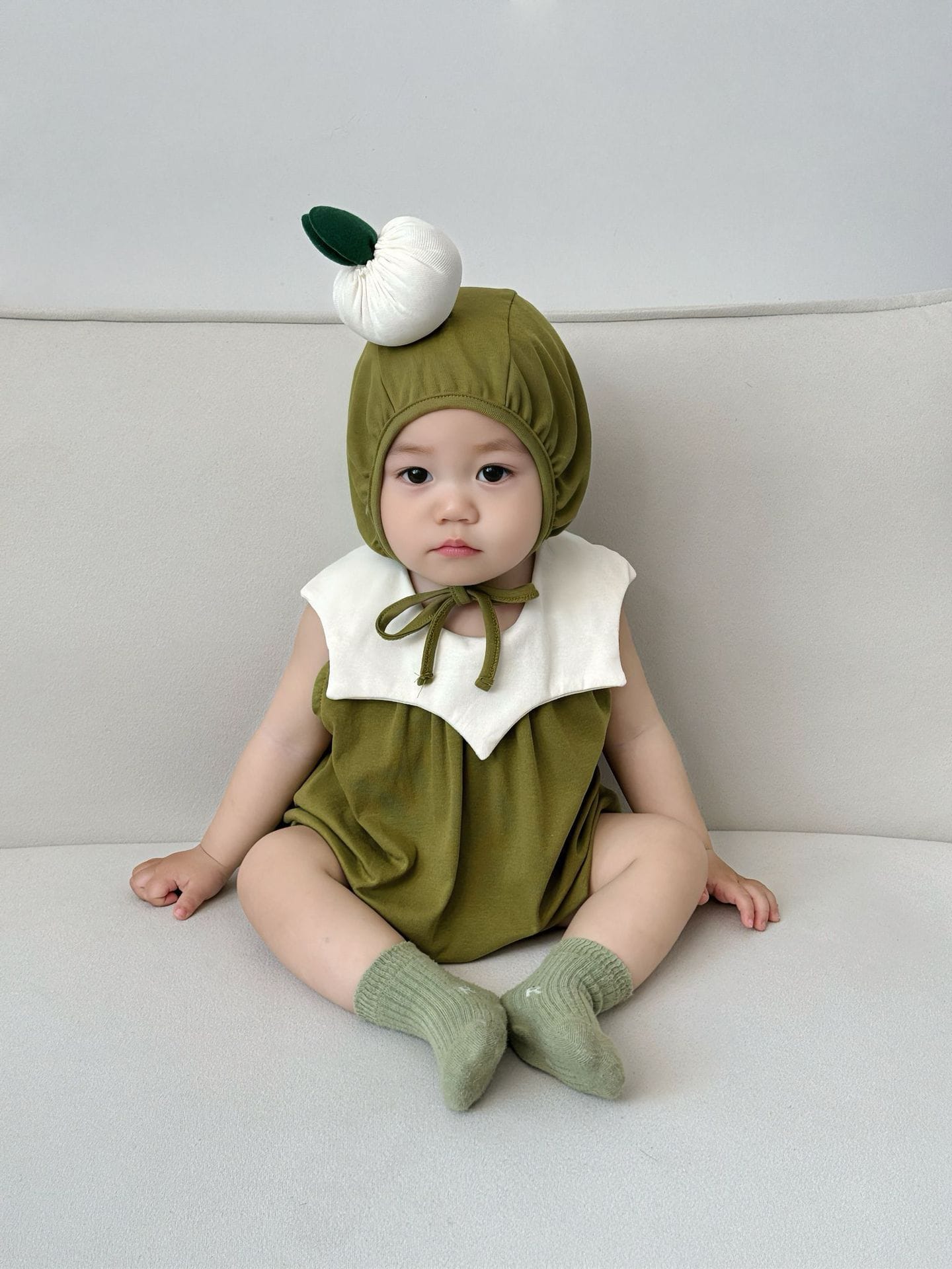 Sleeveless Onion Costume Romper コスチューム ノースリーブロンパース【mh0013366】 TOMMY'S GIFTS ノースリーブロンパース