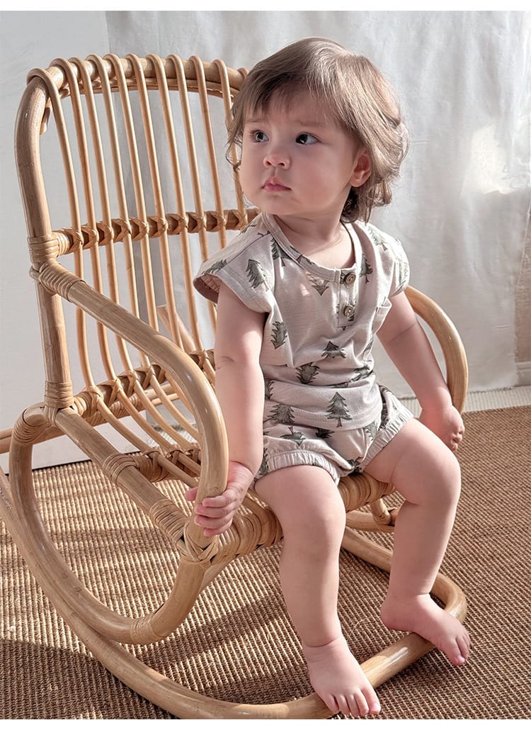 Sleeveless Pocket Top and Bloomer Set フルーツ タンクトップショートパンツセット【mh0013605】 Beitaoya ノースリーブセットアップ