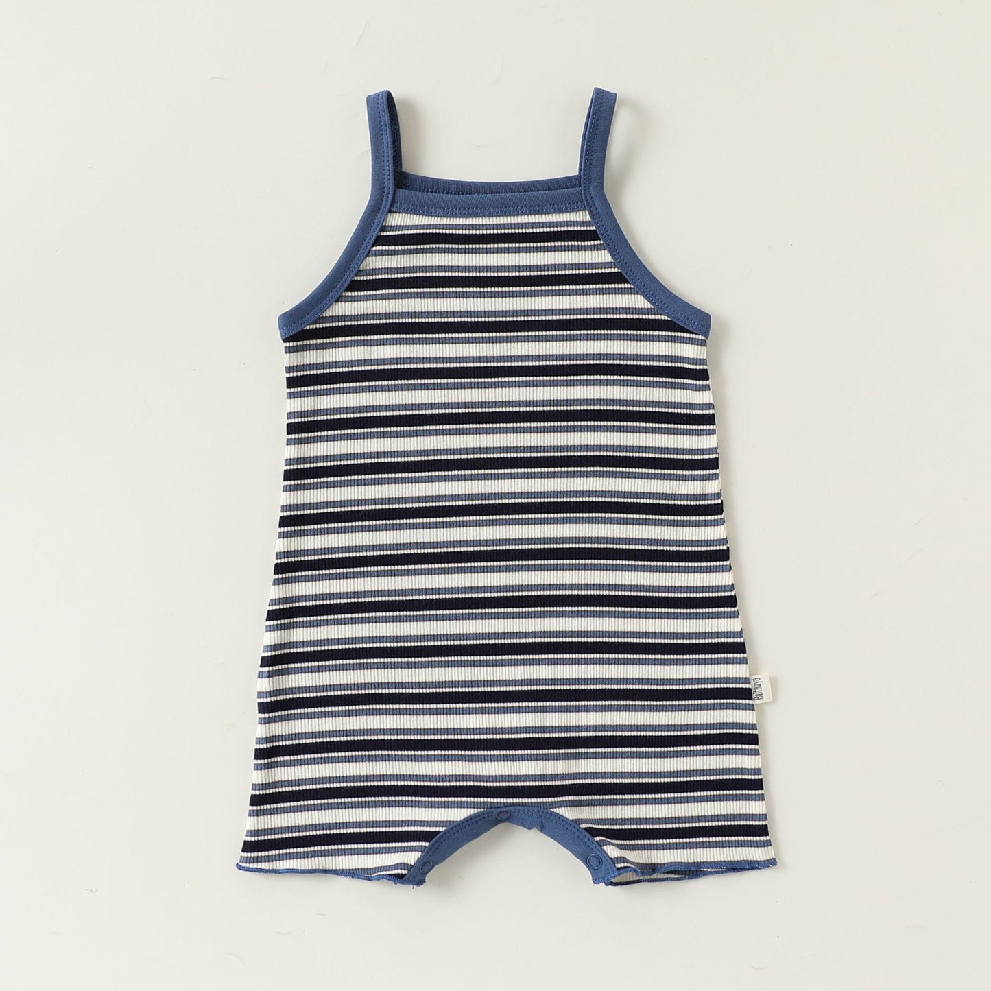 Sleeveless Striped Cotton Romper ボーダー ノースリーブロンパース【mh0013500】 Beitaoya ノースリーブロンパース