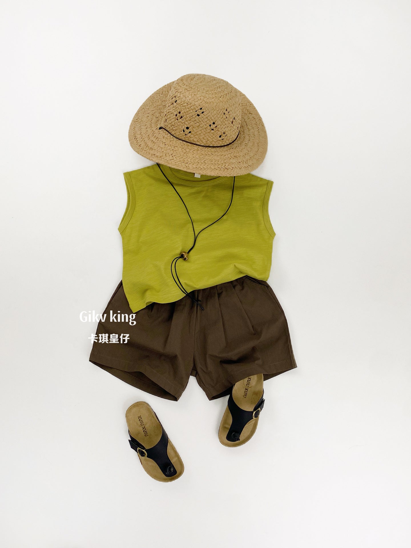 Slub Textured Bamboo Cotton Tank Top シンプル 無地 ノースリーブTシャツ【mh0012836】 Gikv king タンクトップ・キャミソール・ノースリーブトップス