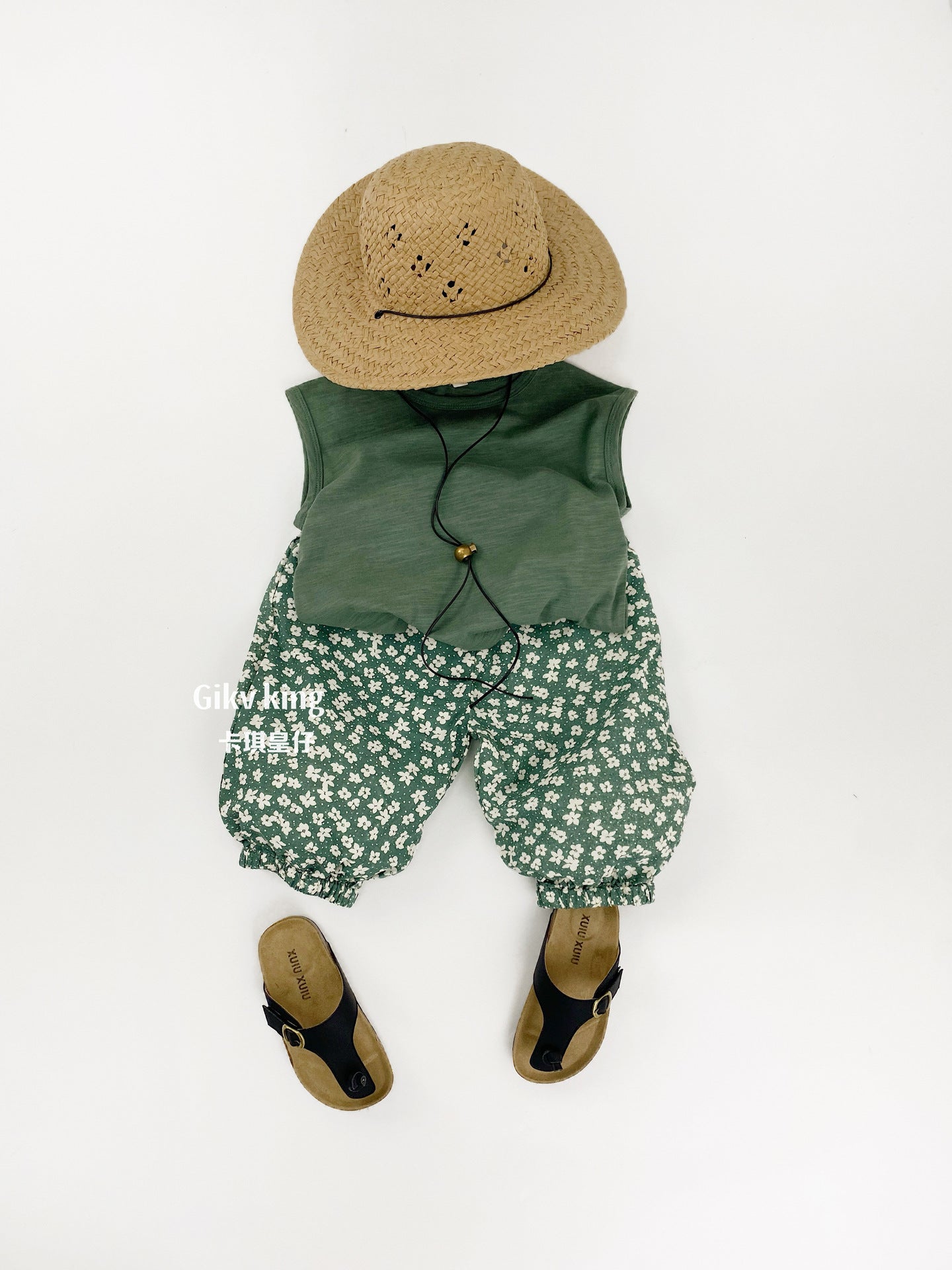 Slub Textured Bamboo Cotton Tank Top シンプル 無地 ノースリーブTシャツ【mh0012836】 Gikv king タンクトップ・キャミソール・ノースリーブトップス
