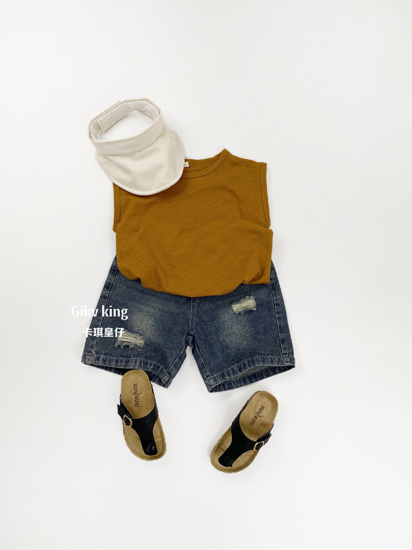 Slub Textured Bamboo Cotton Tank Top シンプル 無地 ノースリーブTシャツ【mh0012836】 Gikv king タンクトップ・キャミソール・ノースリーブトップス