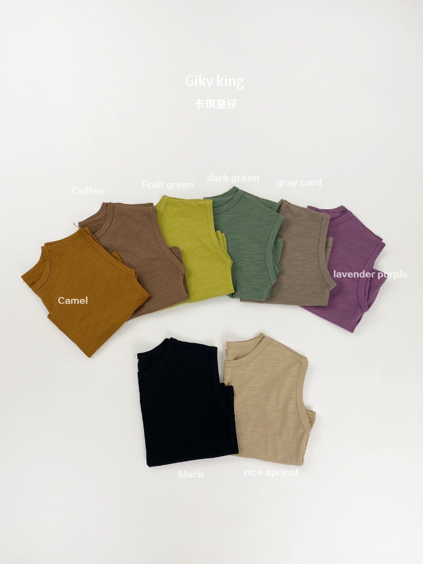 Slub Textured Bamboo Cotton Tank Top シンプル 無地 ノースリーブTシャツ【mh0012836】 Gikv king タンクトップ・キャミソール・ノースリーブトップス