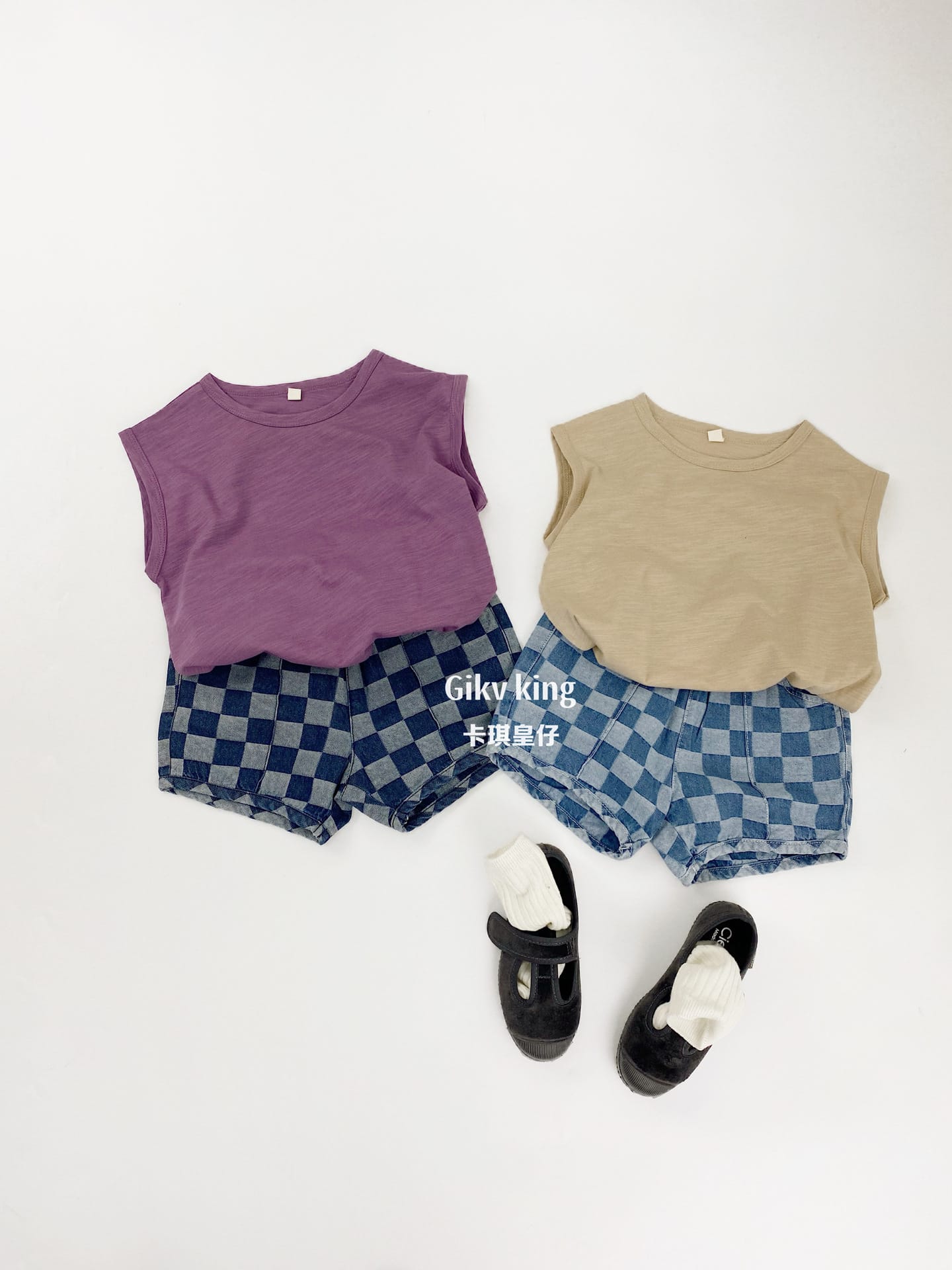 Slub Textured Bamboo Cotton Tank Top シンプル 無地 ノースリーブTシャツ【mh0012836】 Gikv king タンクトップ・キャミソール・ノースリーブトップス