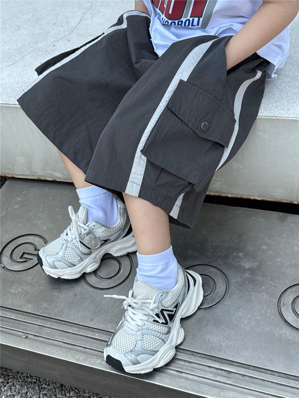 ハーフパンツ・ショートパンツ Gray / 100cm ポケットカーゴハーフパンツ【mh0009949】