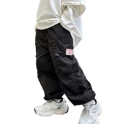 ロングパンツ・スウェットパンツ キッズパンツ ルーズヒップホップカーゴパンツ【mh0009128】