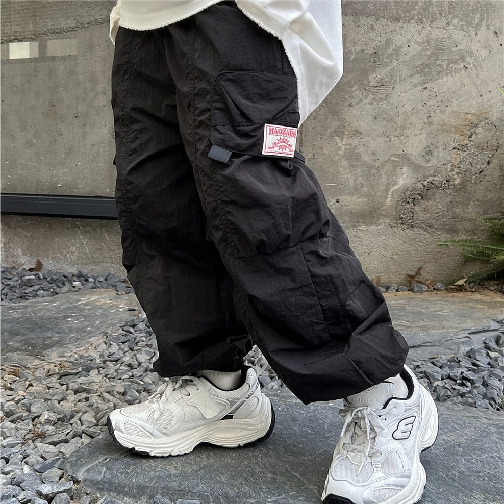 ロングパンツ・スウェットパンツ キッズパンツ ルーズヒップホップカーゴパンツ【mh0009128】