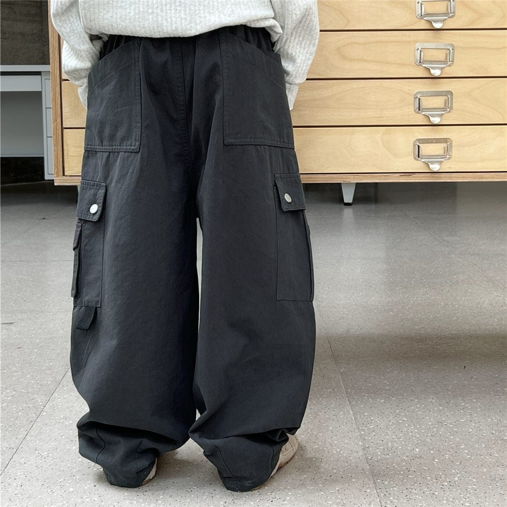 ロングパンツ・スウェットパンツ キッズパンツ ロングルーズワークパンツカーゴパンツ【mh0009134】