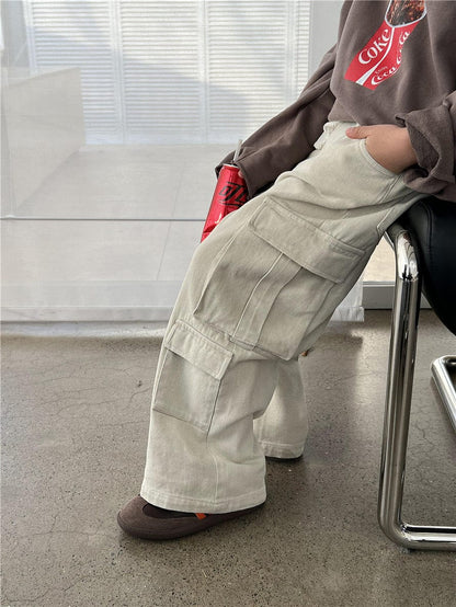 ロングパンツ・スウェットパンツ キッズパンツ コットンポケットワークカーゴパンツ【mh0009140】