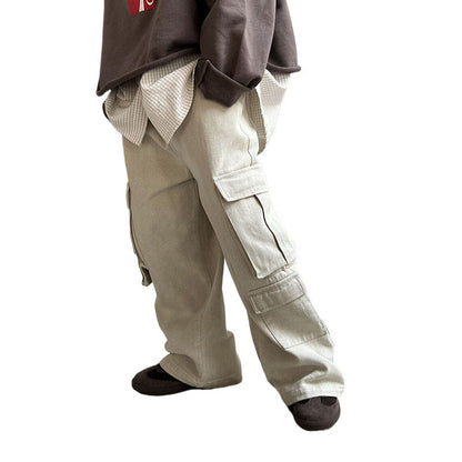 ロングパンツ・スウェットパンツ キッズパンツ コットンポケットワークカーゴパンツ【mh0009140】