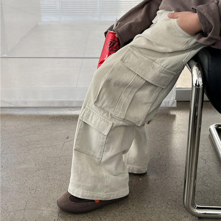 ロングパンツ・スウェットパンツ キッズパンツ コットンポケットワークカーゴパンツ【mh0009140】