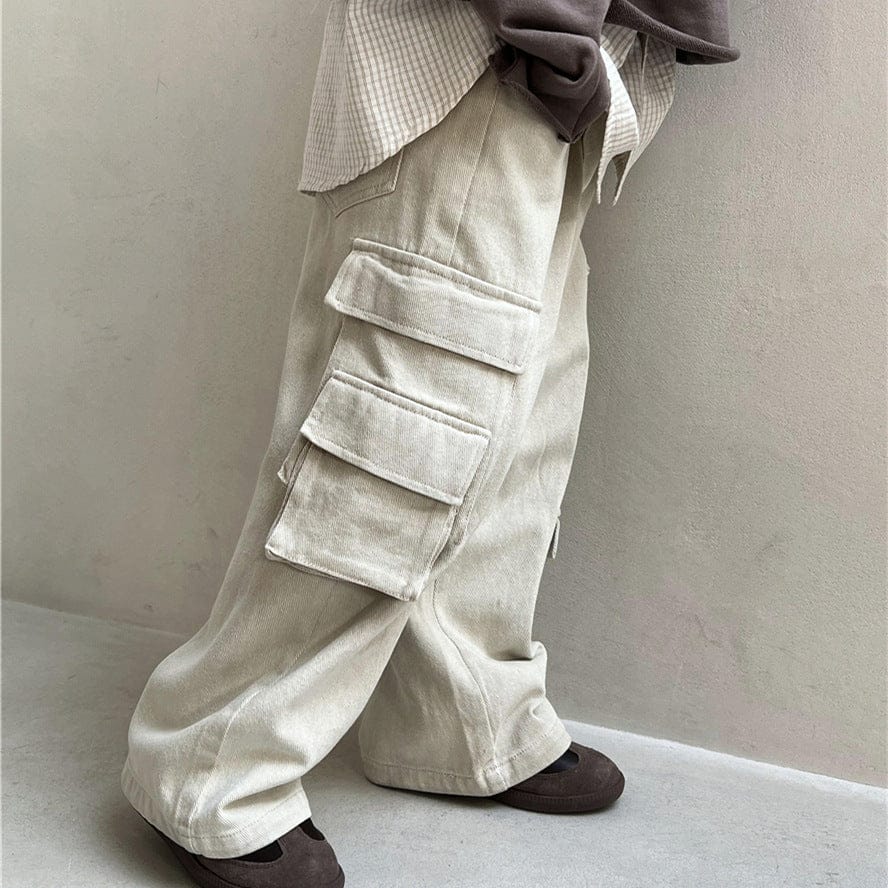 ロングパンツ・スウェットパンツ キッズパンツ コットンポケットワークカーゴパンツ【mh0009140】