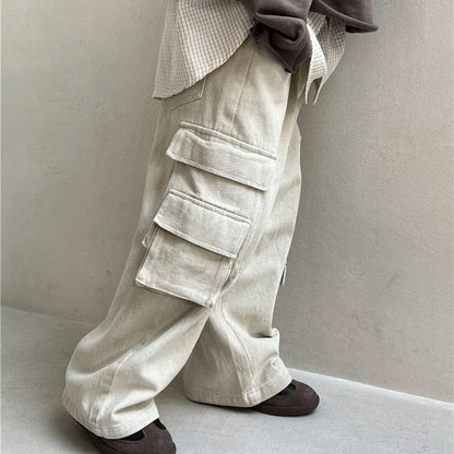 ロングパンツ・スウェットパンツ キッズパンツ コットンポケットワークカーゴパンツ【mh0009140】