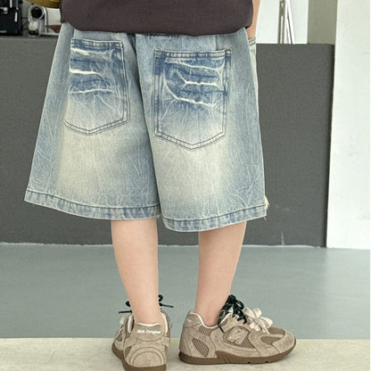 デニムパンツ カットオフデニムハーフパンツ【mh0009950】