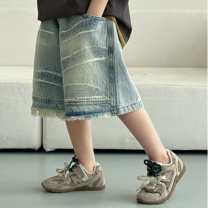 デニムパンツ カットオフデニムハーフパンツ【mh0009950】