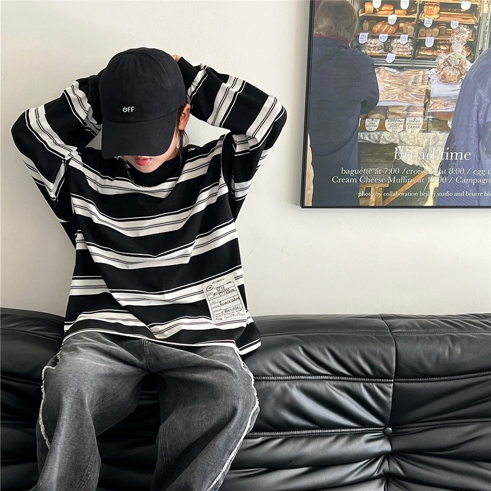 長袖Tシャツ Border / 90cm キッズトップス ボーダー長袖Tシャツ【mh0009142】