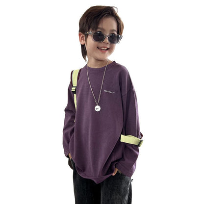 長袖Tシャツ キッズトップス ワンポイント長袖Tシャツ【mh0009133】