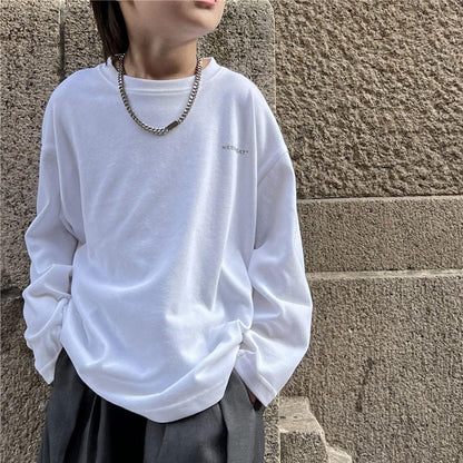 長袖Tシャツ キッズトップス ワンポイント長袖Tシャツ【mh0009133】