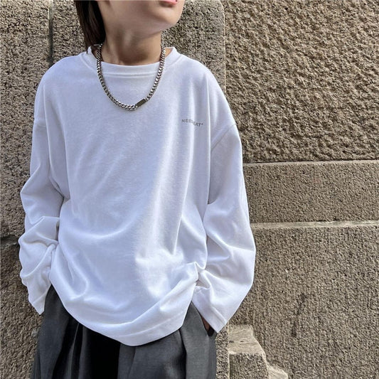 長袖Tシャツ キッズトップス ワンポイント長袖Tシャツ【mh0009133】