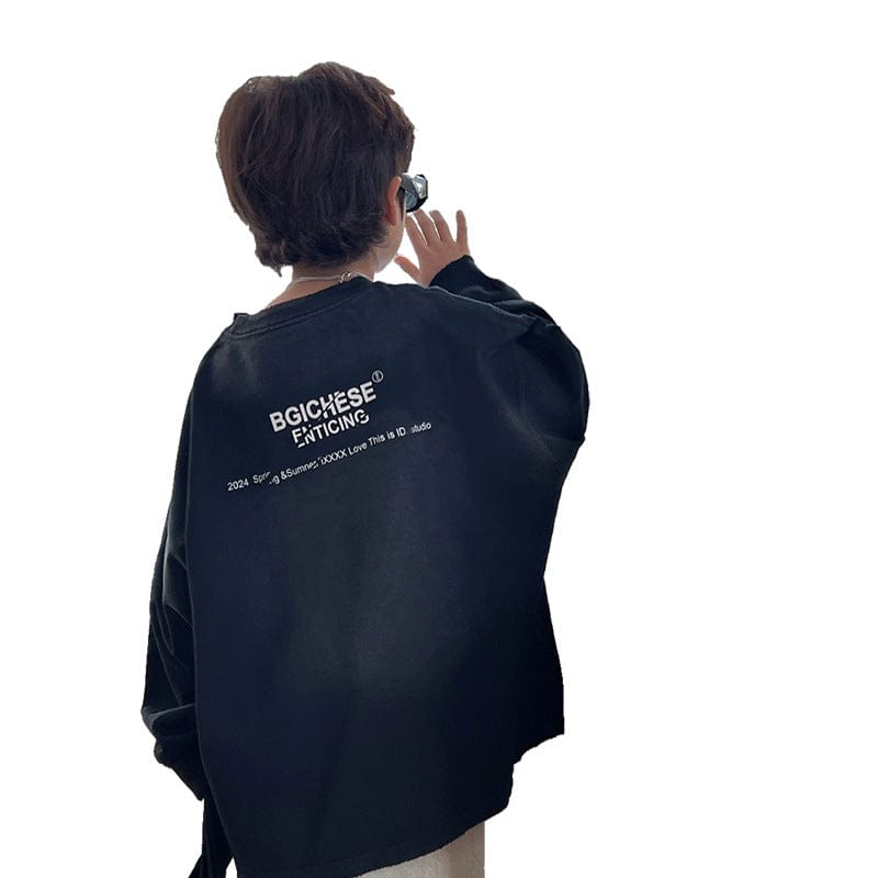 長袖Tシャツ キッズトップス バックロゴプリント長袖Tシャツ【mh0009141】